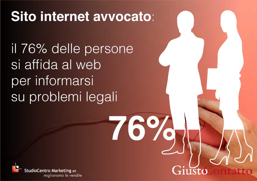 il 76% delle persone si affida al web per informarsi su problemi legali