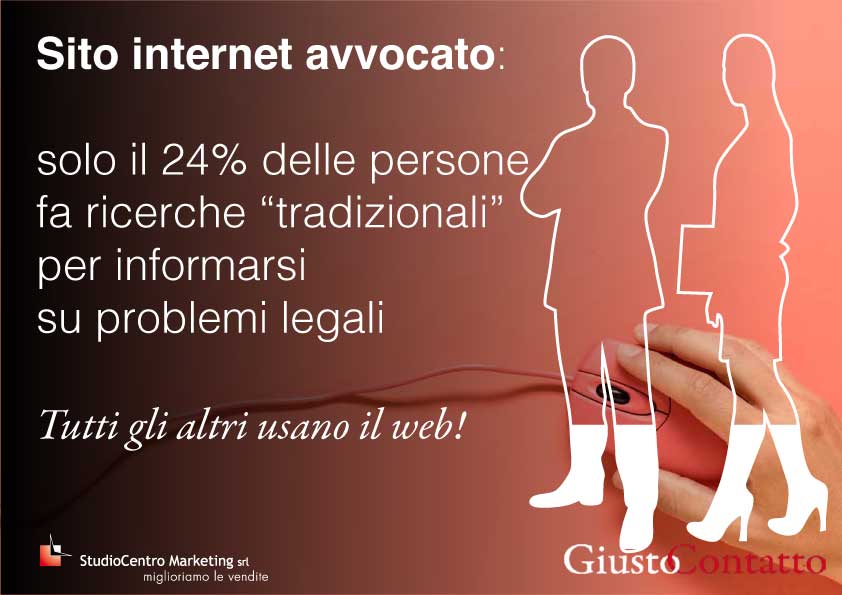 solo il 24% delle persone fa ricerche “tradizionali” per informarsi su problemi legali. Tutti gli altri usano il web!