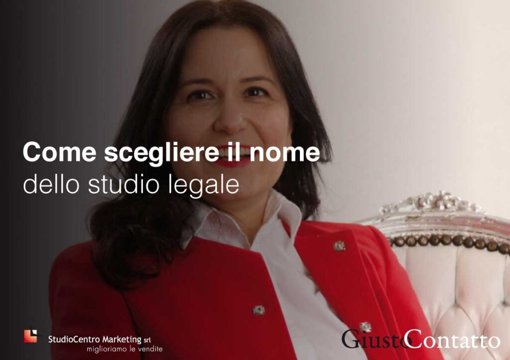 Come scegliere il nome dello studio legale